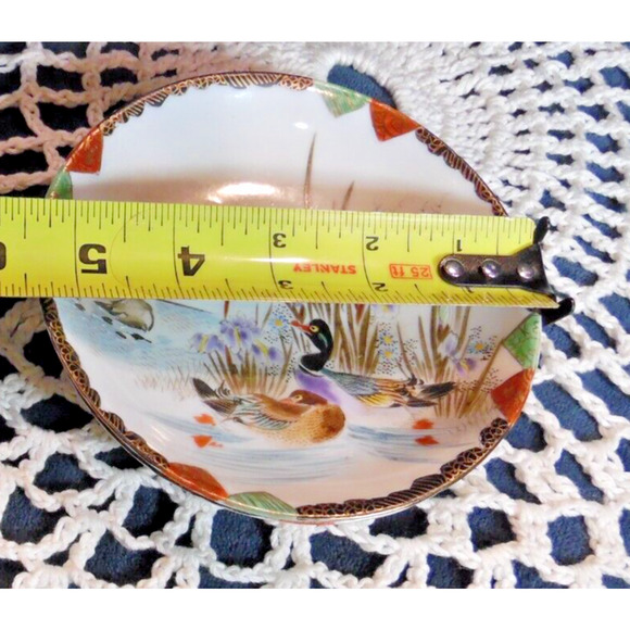 Vintage Japanese Water Birds 10 PC. Tea Set - Picture 12 of 16